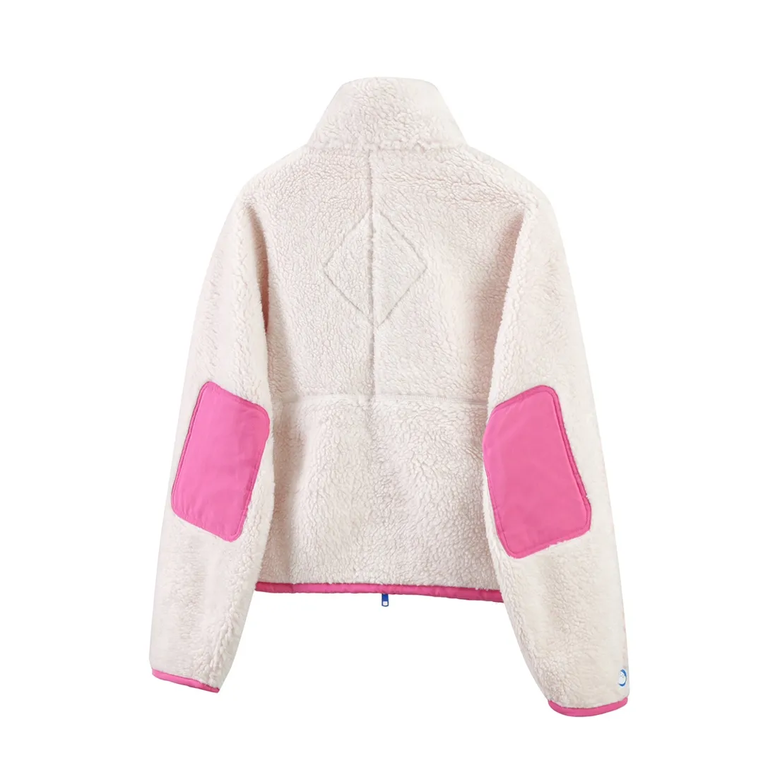 P620 Canada Goose/Canada Goose Shearling Jacket Simcoe Shearling Zip Jacket is made from Kind artificial long-hair sherpa, our new generation of wool fleece that helps keep the earth cold and the people on it warm. It features dropped shoulders, a high collar and an adjustable waist hem with internal drawstrings. Standard embroidery color label; top-quality goose Simcoe lambskin Color: Apricot Pink Black Gray White Army Green Size: S M L